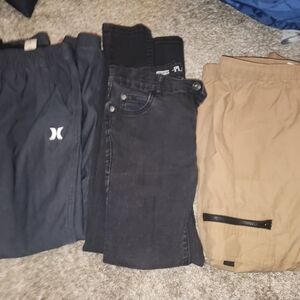 Hurley Black and Tan Kids Sweatpants & Joggers